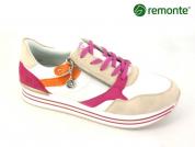 -REMONTE D1323-80 Crema-Weiss-Magenta