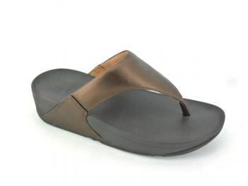 -FITFLOP Lulu Metallic Chocolate Brown
